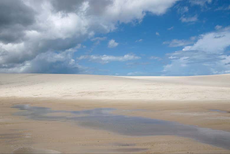 A paisagem única da lagoa do Amâncio