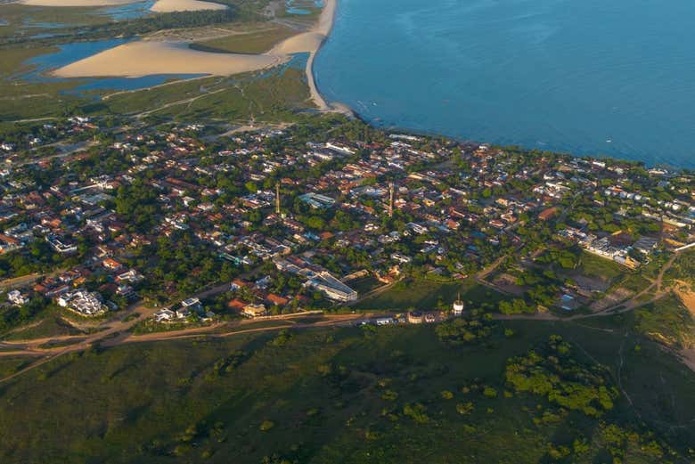 Vista panorâmica da costa