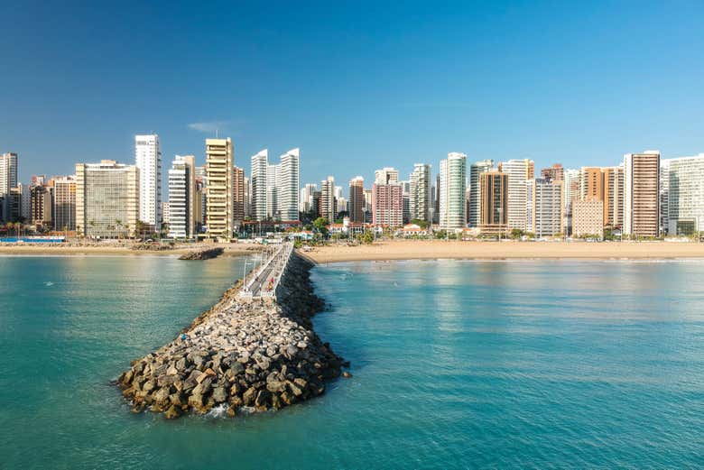 Edifícios na orla de Fortaleza