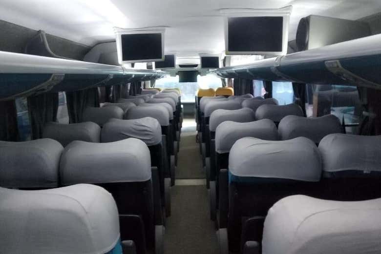 Interior do ônibus