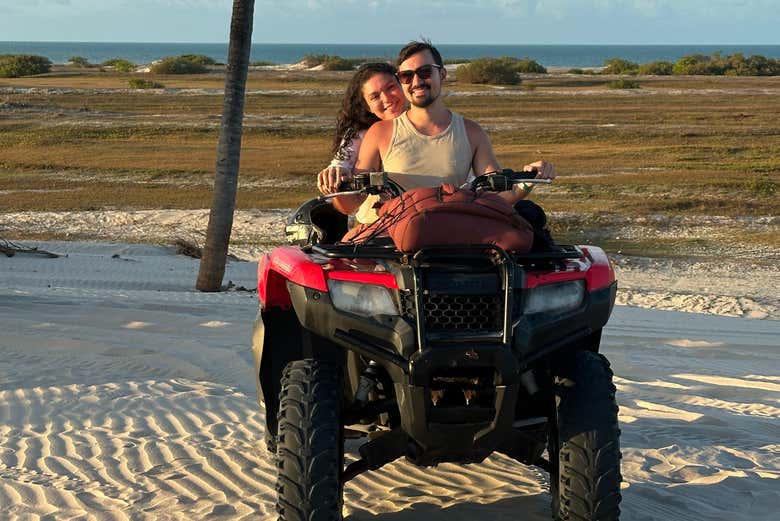 Exploraréis en un quad la costa de Jericoacoara 