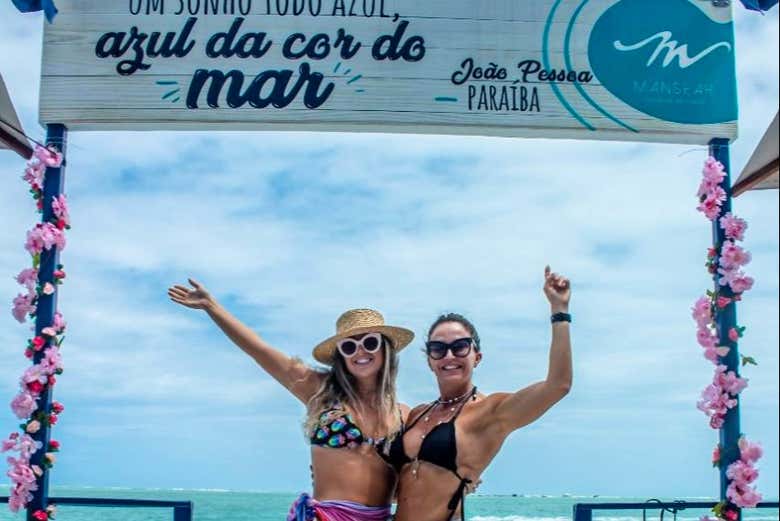 Diversão no catamarã