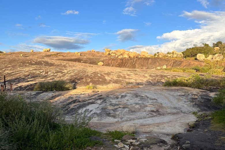 El árido paisaje de la región