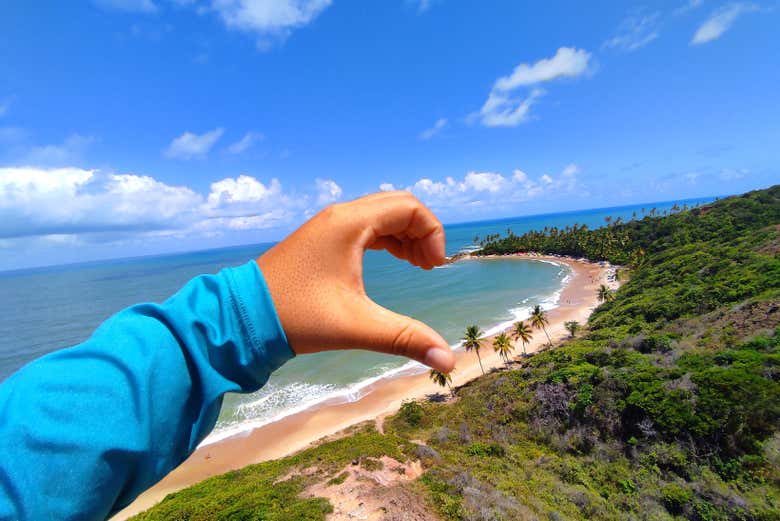 Aproveitando a paisagem para tirar belas fotos