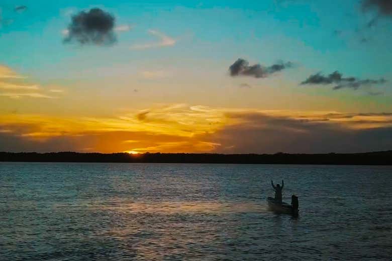 Pôr do sol na Praia do Jacaré