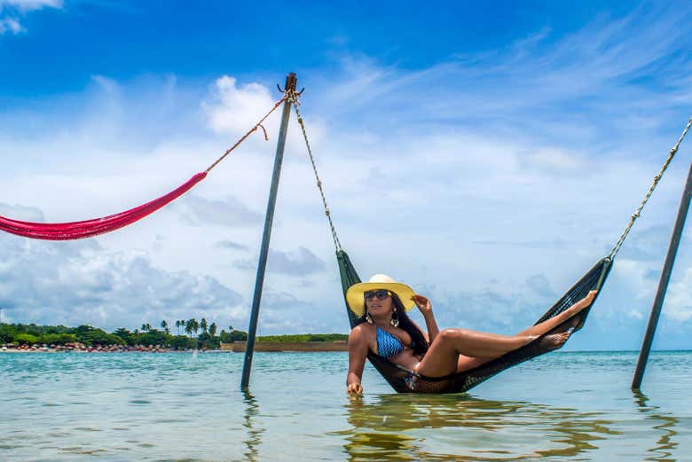 Descansando en una tumbona de Itamaracá
