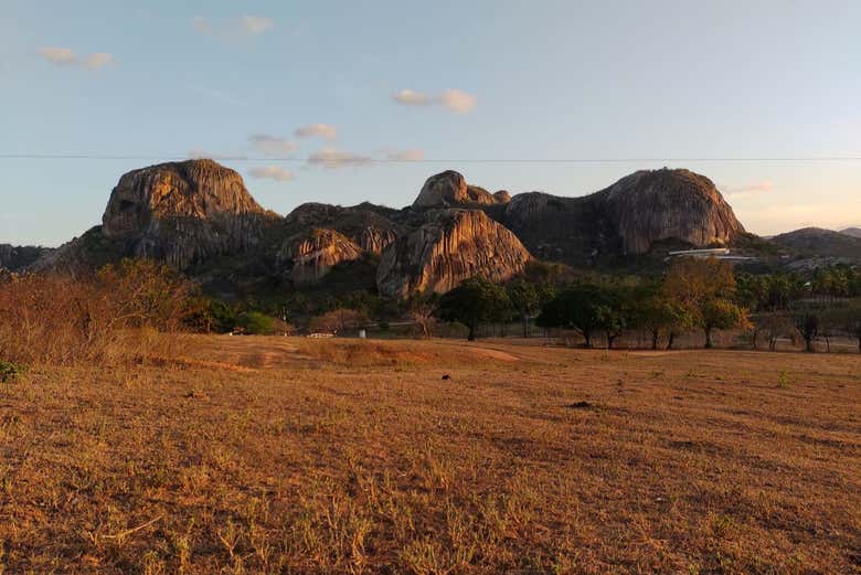 El paisaje al atardecer