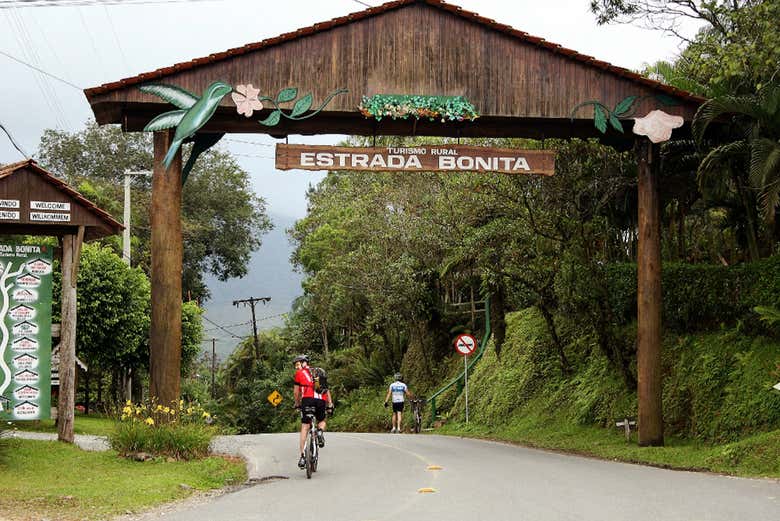 Entrance to Estrada Bonita, the rural neighbourhood in Joinville