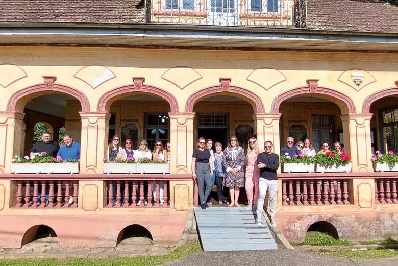 Foto de grupo na Casa Krüger