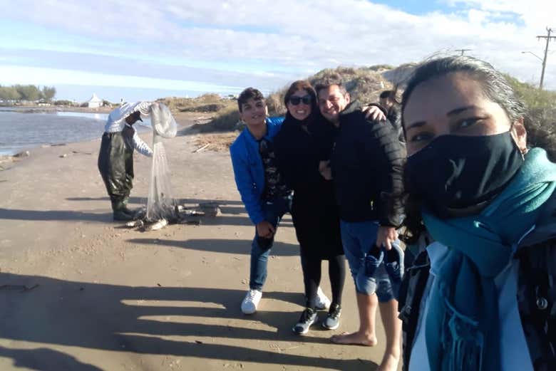 Durante a experiência de avistamento de botos-pescadores