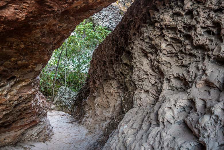 Pasillos en el Salón de Arenas Coloridas