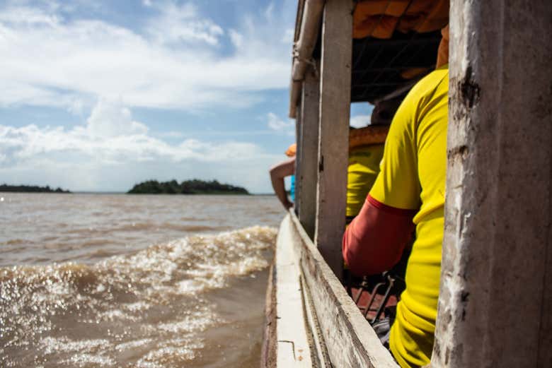 Take a boat ride on the Amazon River