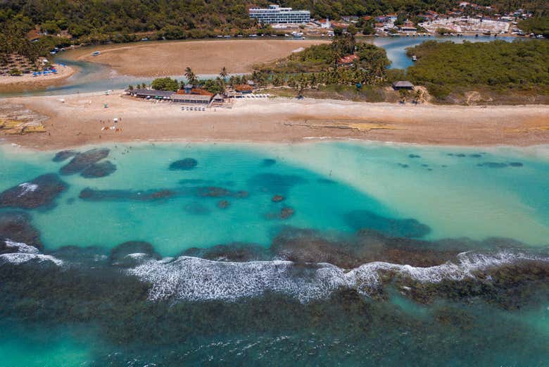 As águas cristalinas das dunas de Marapé