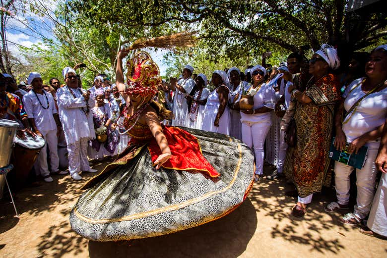 Mulher na Serra da Barriga