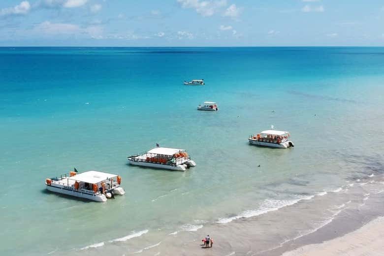 Catamarãs em Maragogi