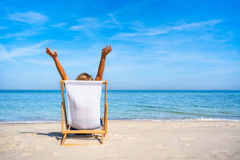 Disfrutando de la playa de Paripueira