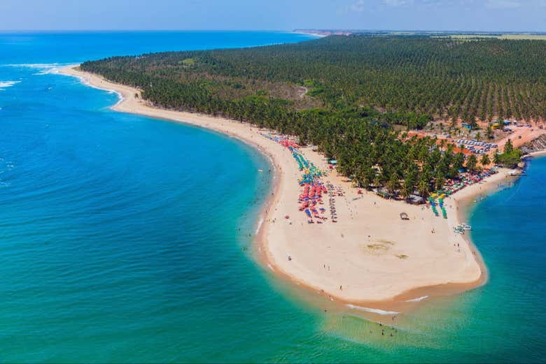 Panorámica de Playa de Gunga