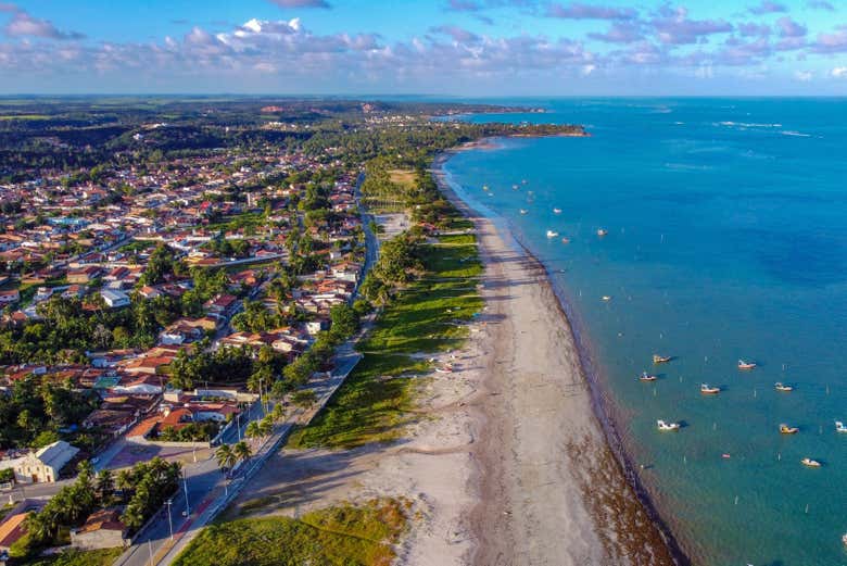Panorámica de la playa de Paripueira