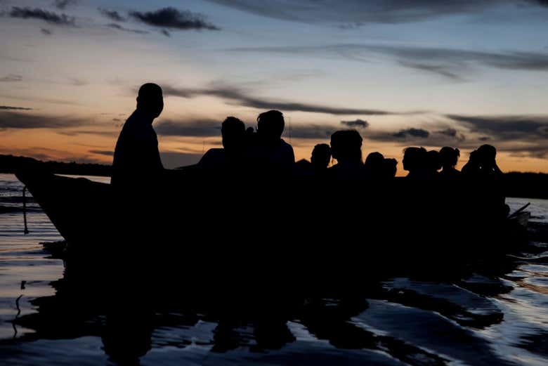 See the sunset from a canoe