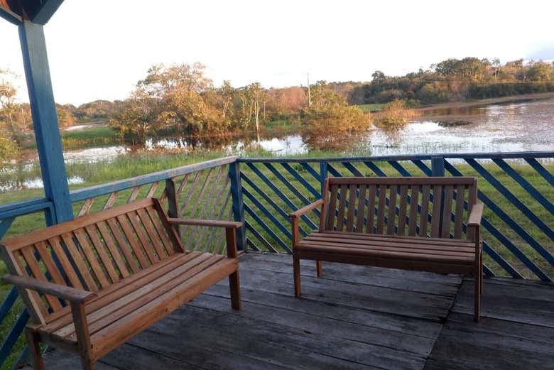 O lodge onde você poderá desfrutar de um momento de relaxamento