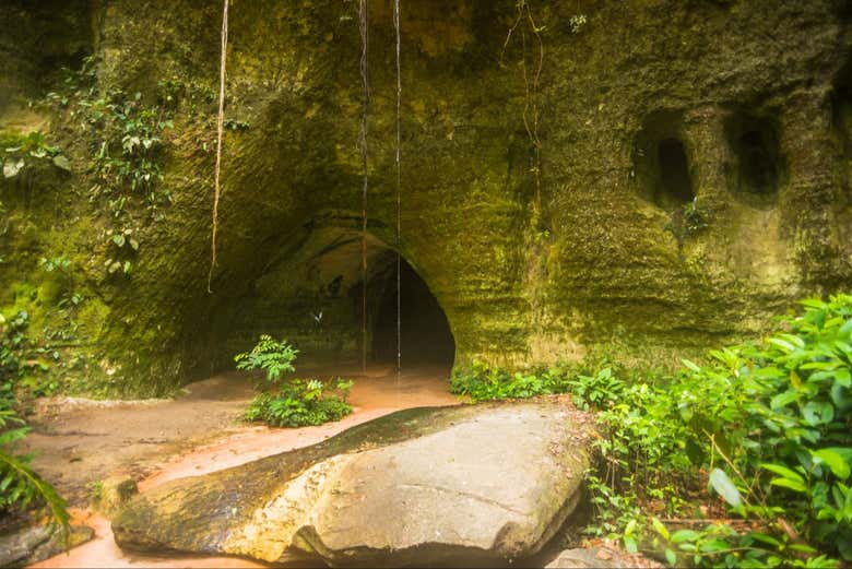 Exterior de uma das cavernas