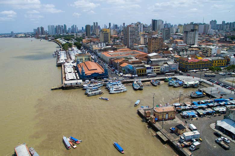 Belem port, final destination on the Amazon cruise