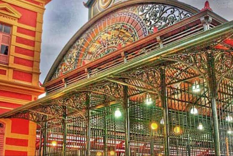 Fachada del mercado municipal Adolpho Lisboa
