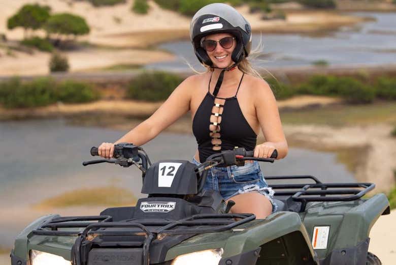 Pronta para começar o passeio