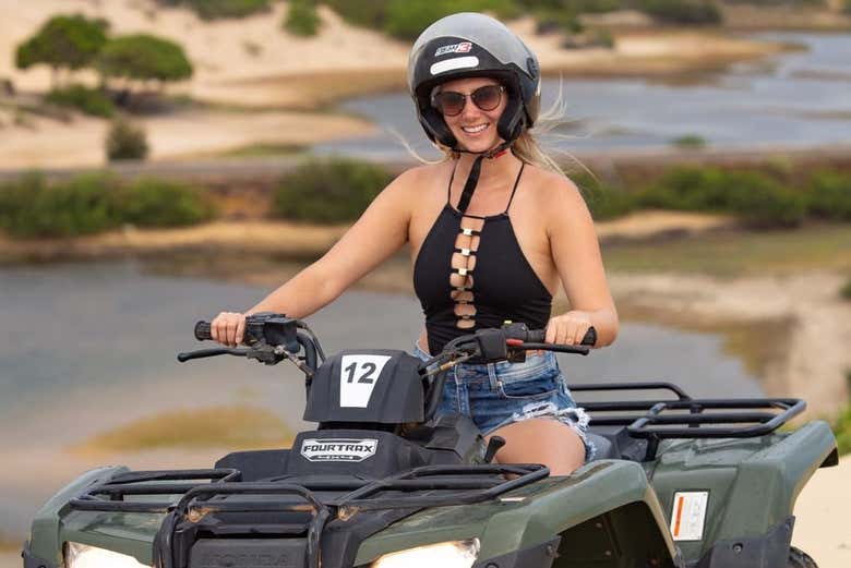 Disfrutando de la ruta en quad