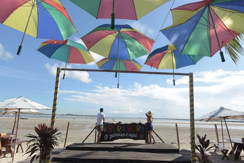 Entrada do beach club