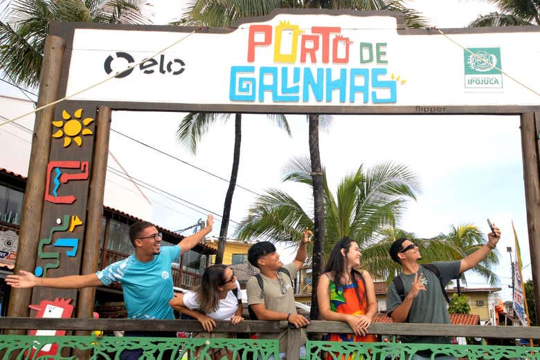 Divertindo-se em Porto de Galinhas