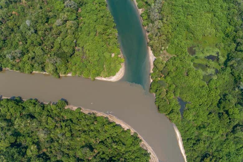 Encuentro del río Salobra con el río Miranda