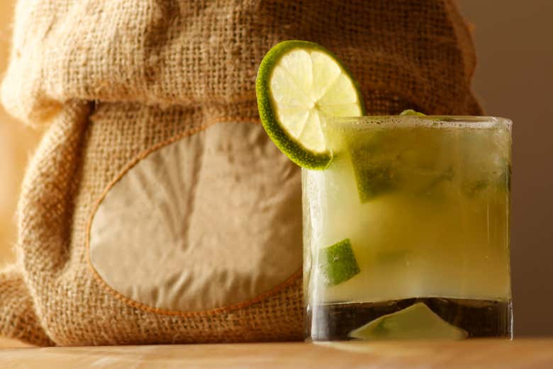A cocktail prepared with cachaça