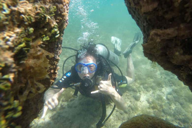 Caitá Island, in Morro de São Paulo, is a diving paradise.