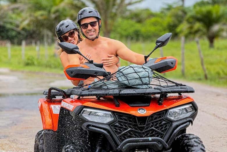 A bordo del quad