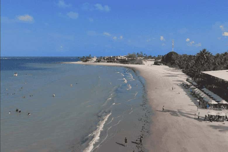 Playa de Porto Mirim, en el litoral potiguar