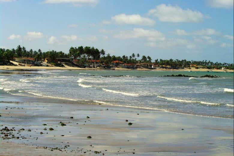 Vista da praia de Maracajaú