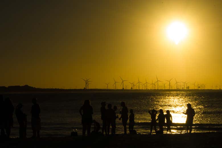 Pôr do sol em uma das praias de São Miguel do Gostoso