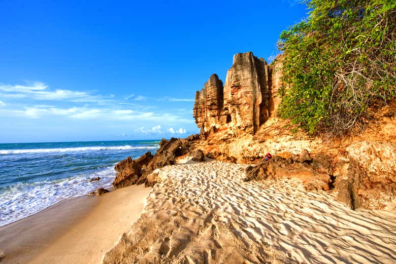 Uma praia paradisíaca de São Miguel do Gostoso