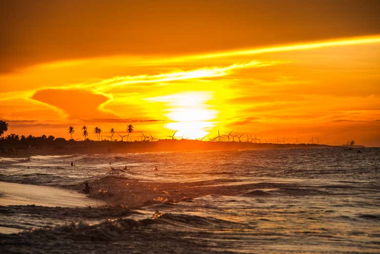 Pôr do sol em São Miguel do Gostoso