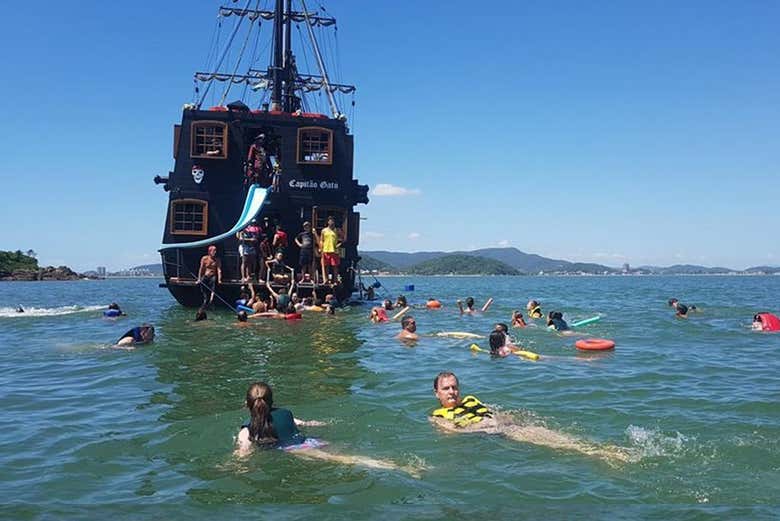 Take a pirate boat ride in Penha