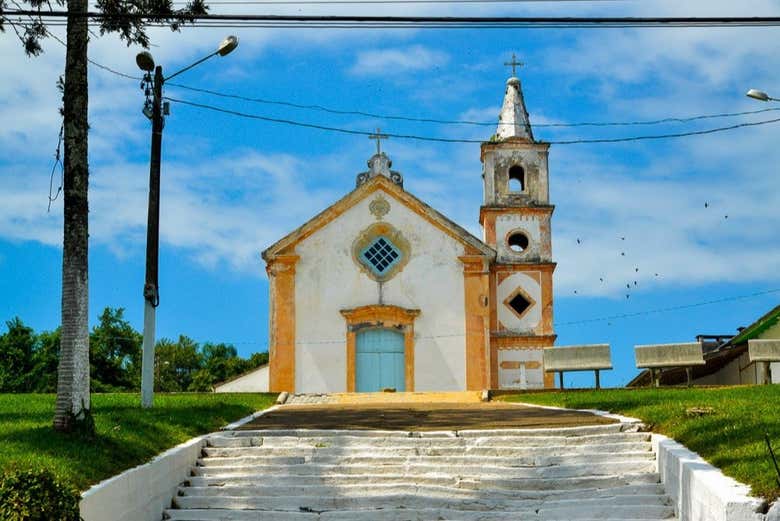 Admire the charming little church in Penha