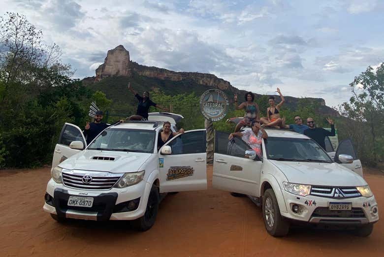 Desfrutando do tour de 4x4 pelo Parque Estadual do Jalapão