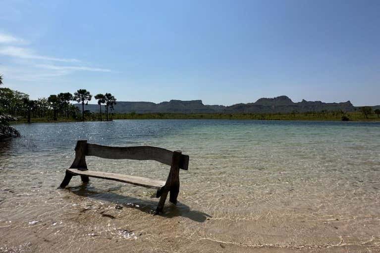 Una de las paradisíacas playas de Serras Gerais