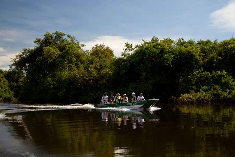 Percurso de barco