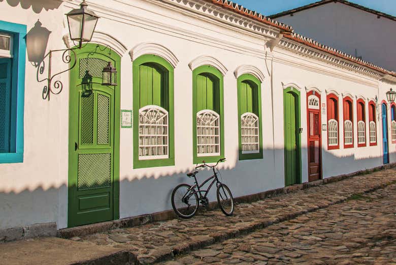 Bicicleta en el centro de Paraty