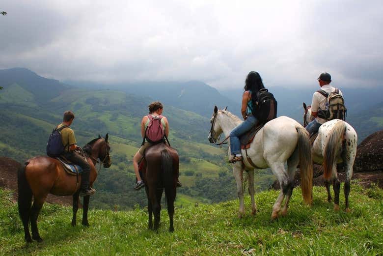 Fazendo uma parada para apreciar as vistas
