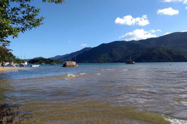 Descanso na praia do Cruzeiro