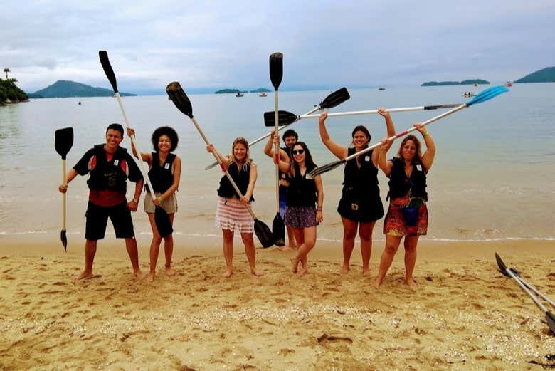 Posando para la foto en grupo