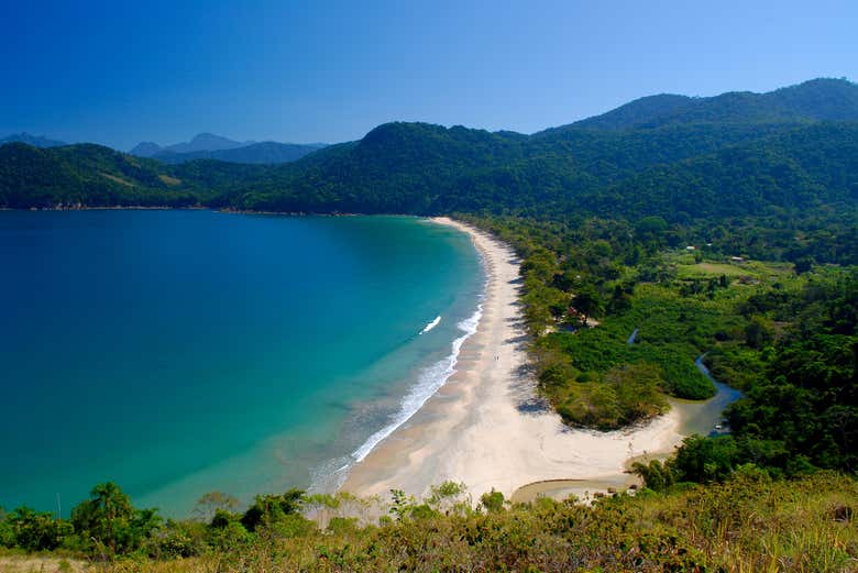 Vista panorâmica da praia do Sono